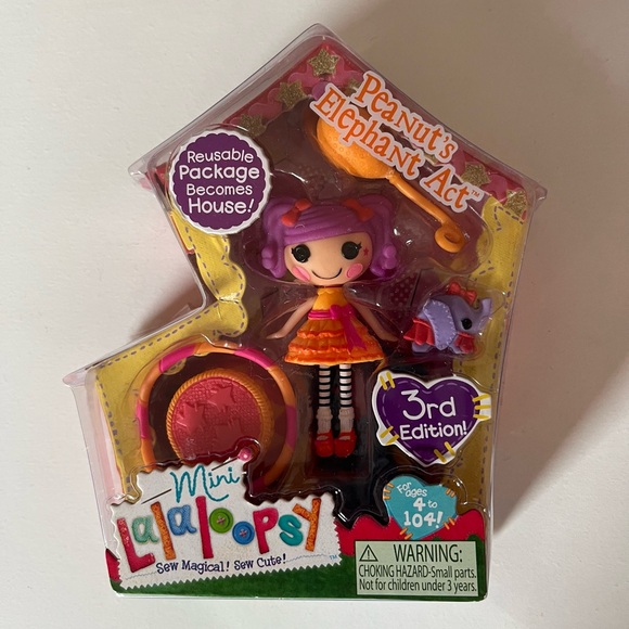 New Mini Lalaloopsy Peanuts Elephant Act #1 Series 5 3rd Edition Peanut Big Top - Picture 1 of 7